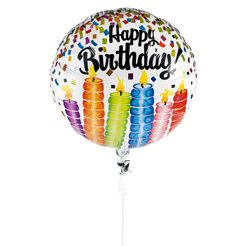 happy birthday foil balloon